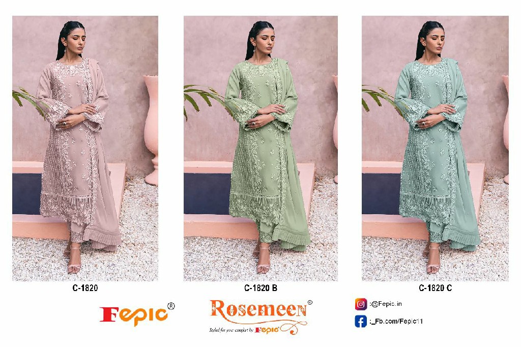 Fepic Rosemeen C-1820 Wholesale Indian Pakistani Concept Suits