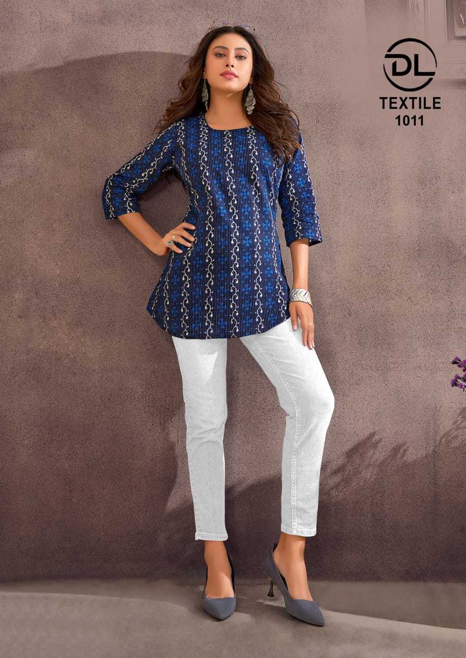 navjivan vol 3 by dl textile unique print cotton readymade short tops