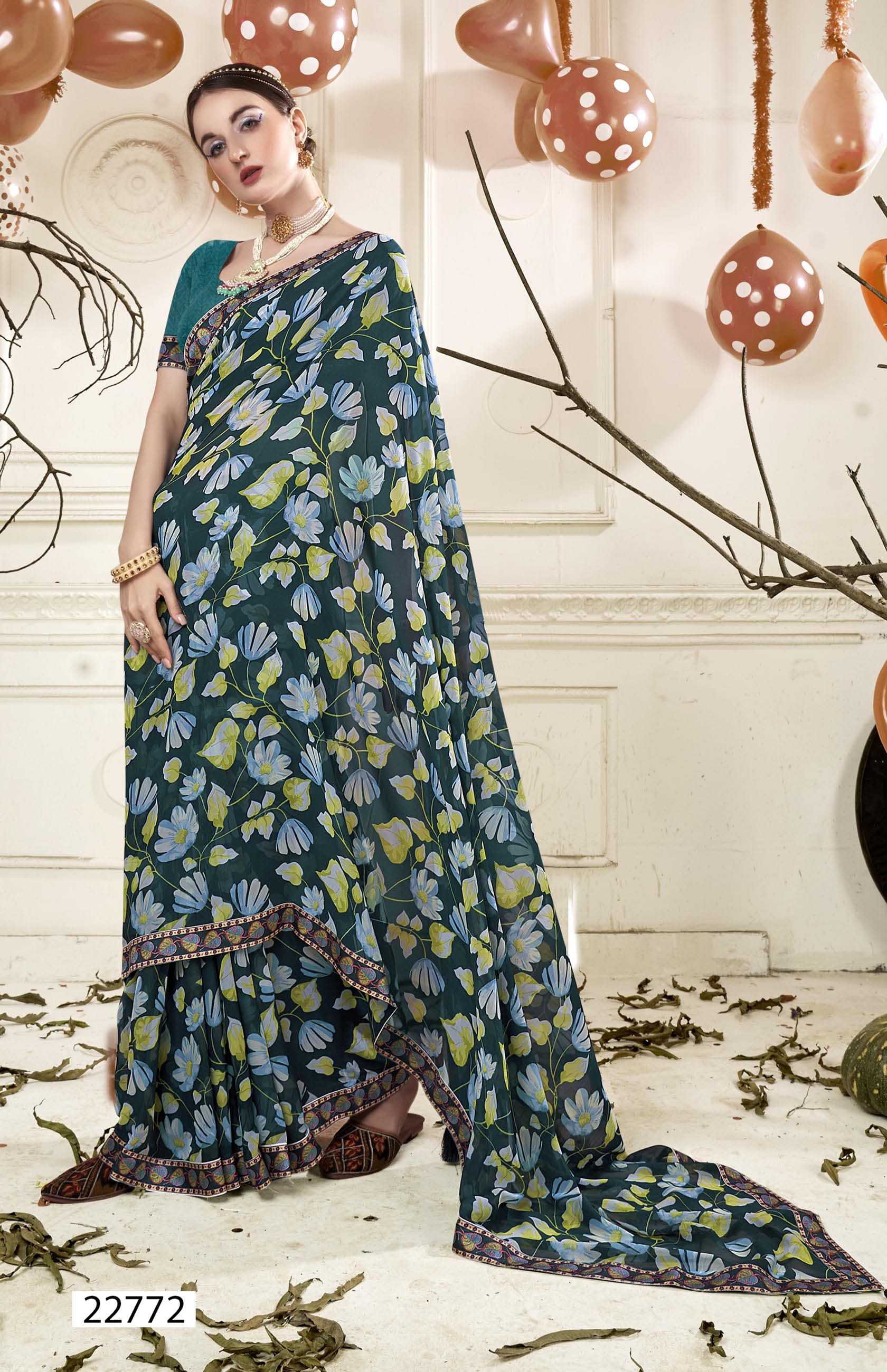 siwi vol 8 by vallabhi beautiful printed georgette saree for women