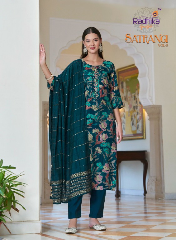 satrangi vol 5 by radhika life style modal print casual full stitch big size dress