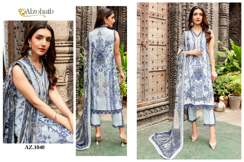 queen court vol 2 by alzohaib pure cotton trendy pakistani suits