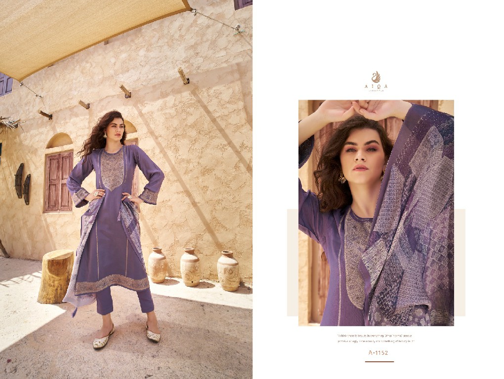 aiqa lifestyle mira muslin silk solid design party wear pakistani dress