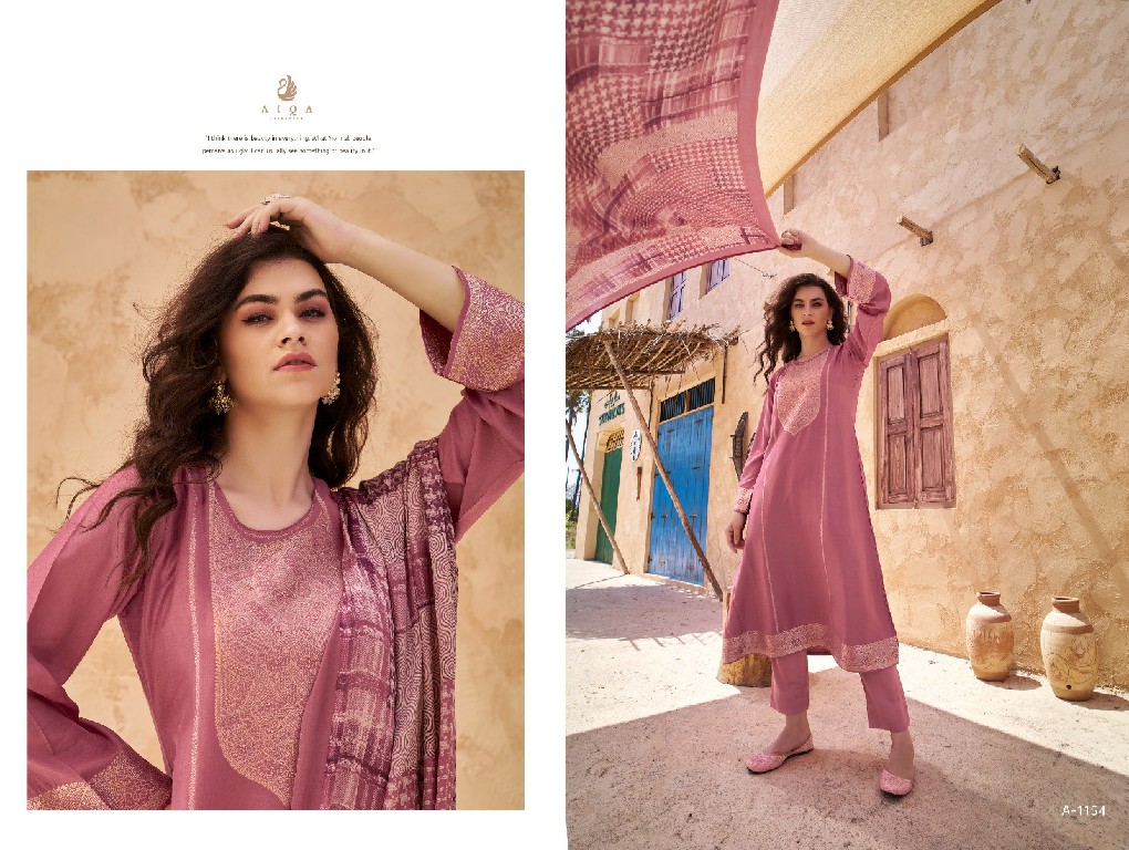 aiqa lifestyle mira muslin silk solid design party wear pakistani dress