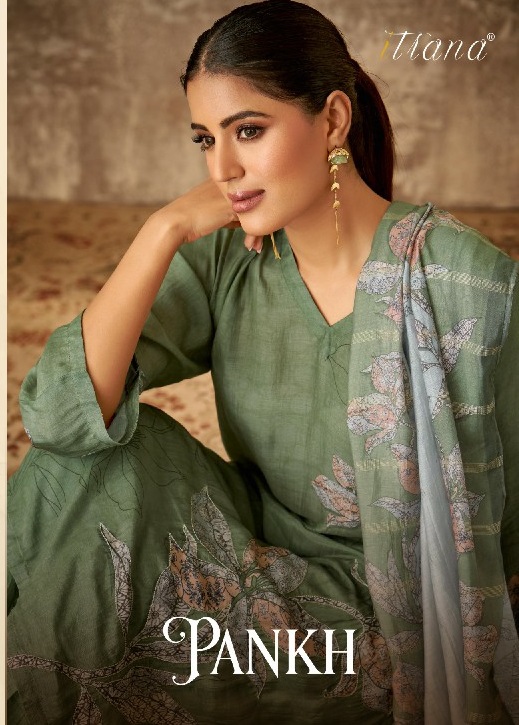 Itrana Pankh Wholesale Muslin Silk With Hand Work Salwar Suits