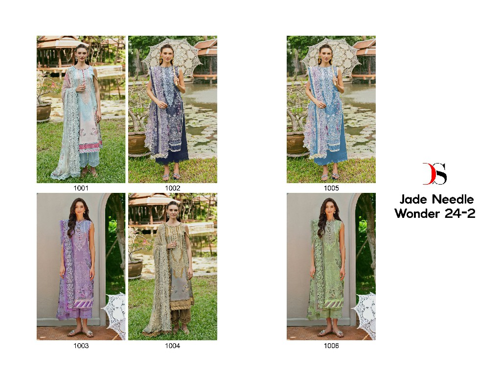 Deepsy Jade Needle Wonder 24-2 Wholesale Indian Pakistani Salwar Suits