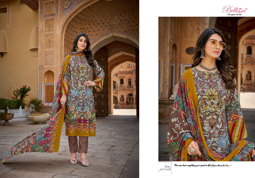 Belliza Riwayat Wholesale Pure Viscose Rayon With Self Embroidery Dress Material