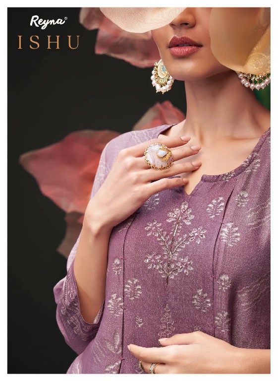 Reyna Ishu Wholesale Pure Bemberg With Heavy Handwork Festive Suits