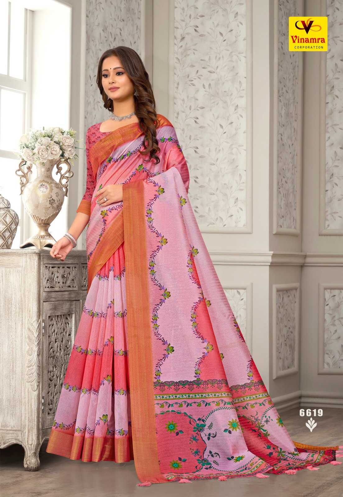 selvina digital vol 3 by vinamra attractive colour saree for women