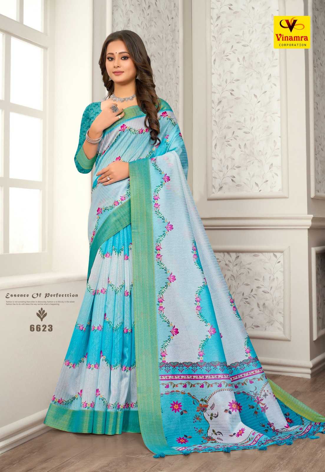 selvina digital vol 3 by vinamra attractive colour saree for women