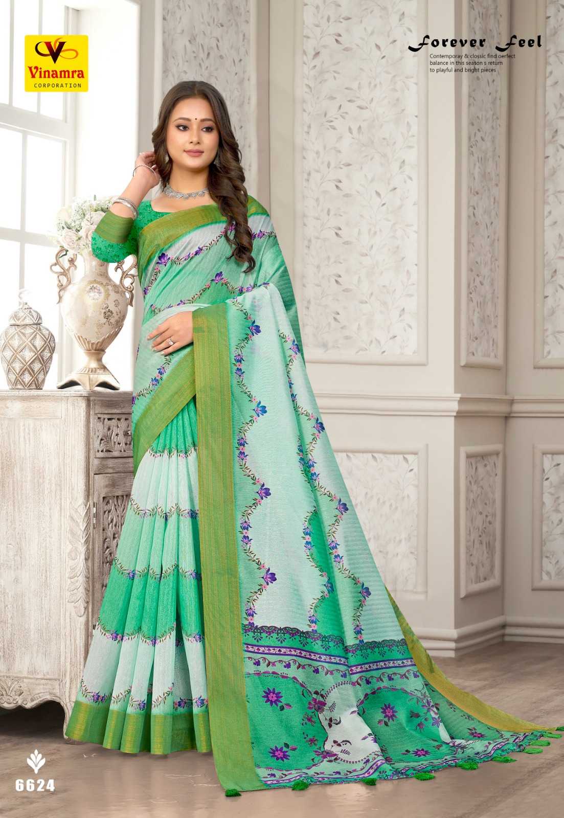 selvina digital vol 3 by vinamra attractive colour saree for women