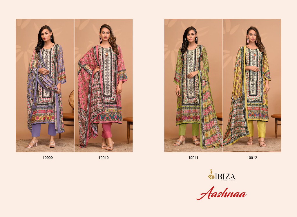 ibiza aashnaa handwork bemberg muslin stylish salwar suits