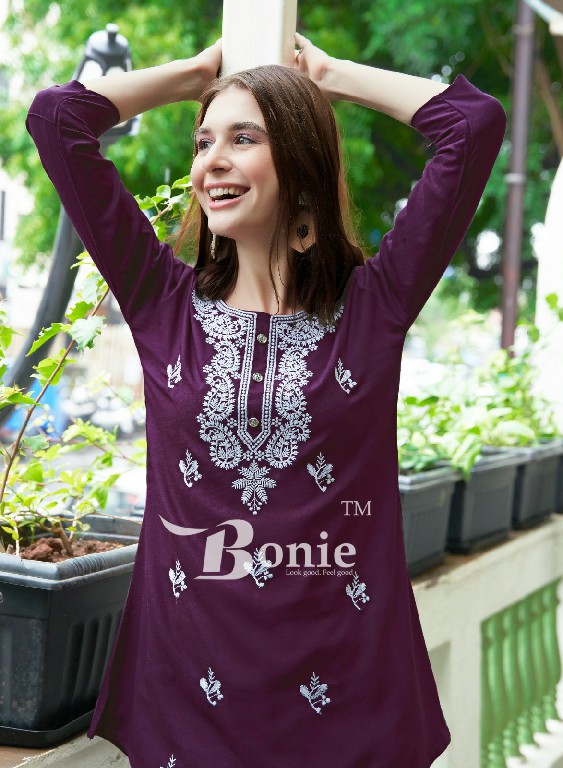 bonie aisha vol 2 amazing work readymade rayon short top wholesaler