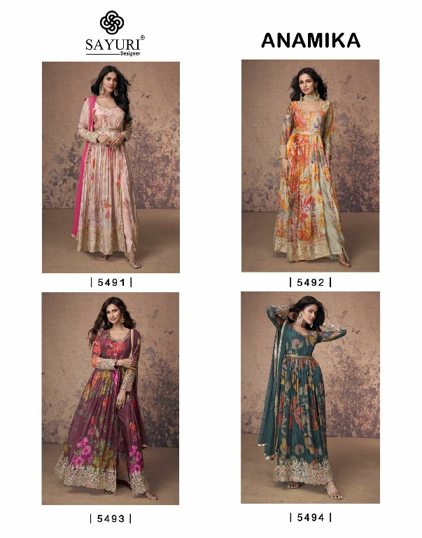 sayuri designer anamika georgette exclusive party wear full stitch suits for women