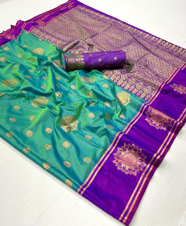 Rajtex Kshasha Wholesale Two Tone Contrast Handloom Weaving Festive Sarees