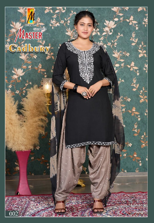 Master Cadbury Wholesale Rayon patiyala Readymade Suits