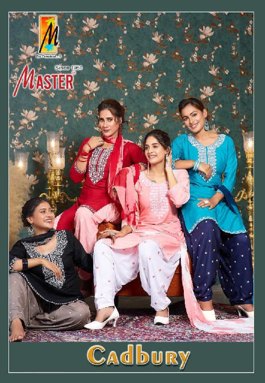 Master Cadbury Wholesale Rayon patiyala Readymade Suits