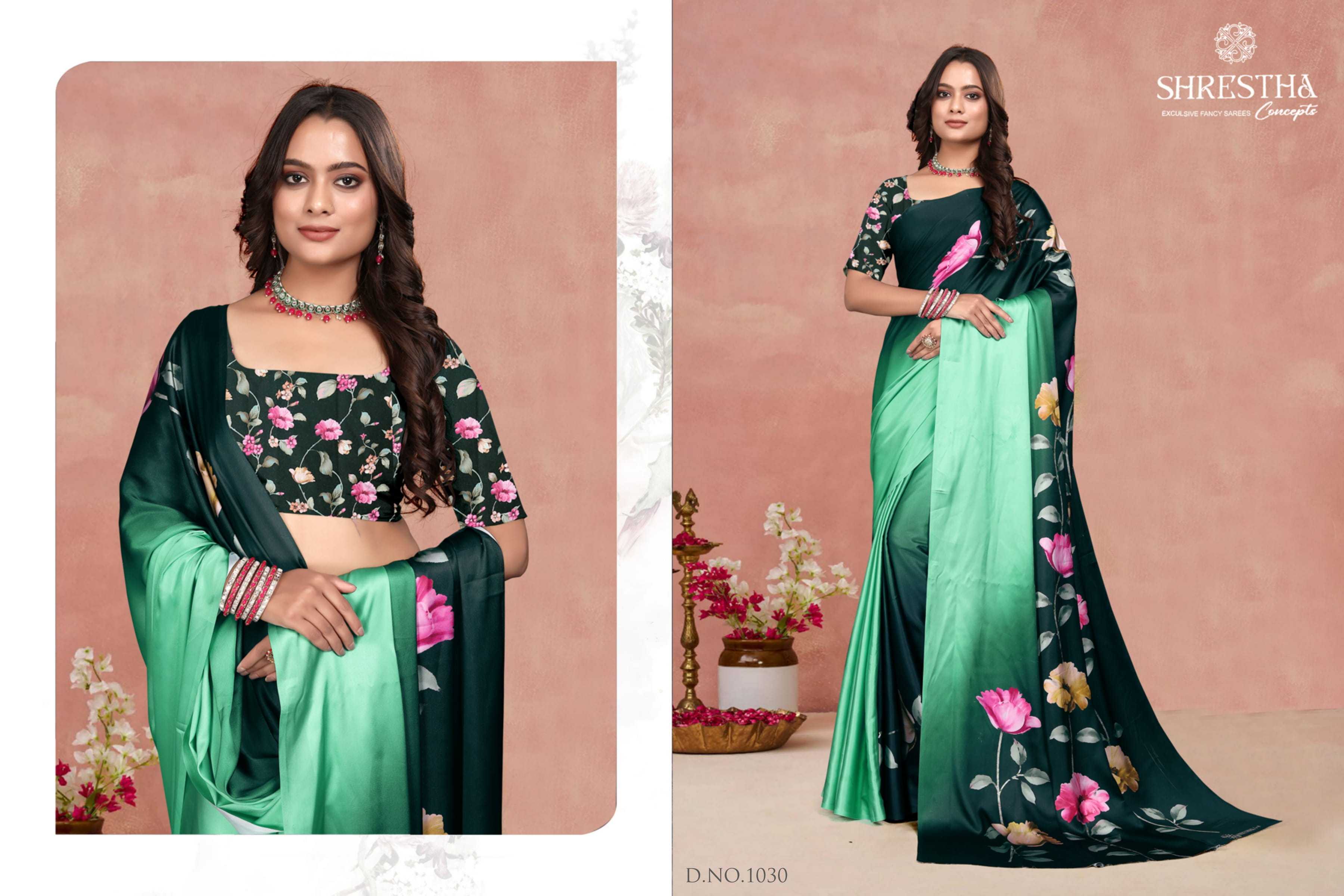 veera vol 5 by shreshtha concepts beautiful colour satin women saree