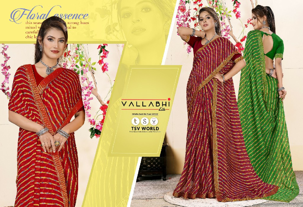 madhujit by vallabhi prints classic look georgette saree