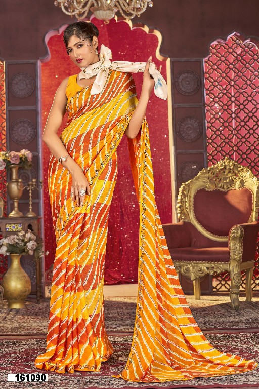 vallabhi prints avanti vol 4 georgette swaroski work saree online