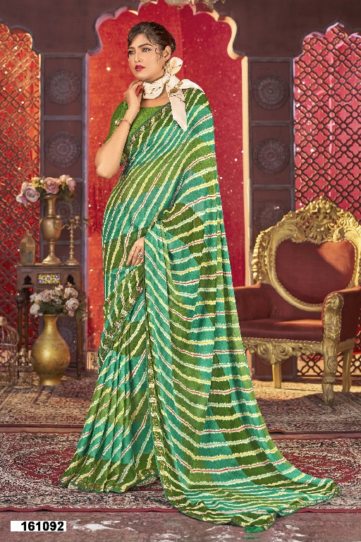 vallabhi prints avanti vol 4 georgette swaroski work saree online