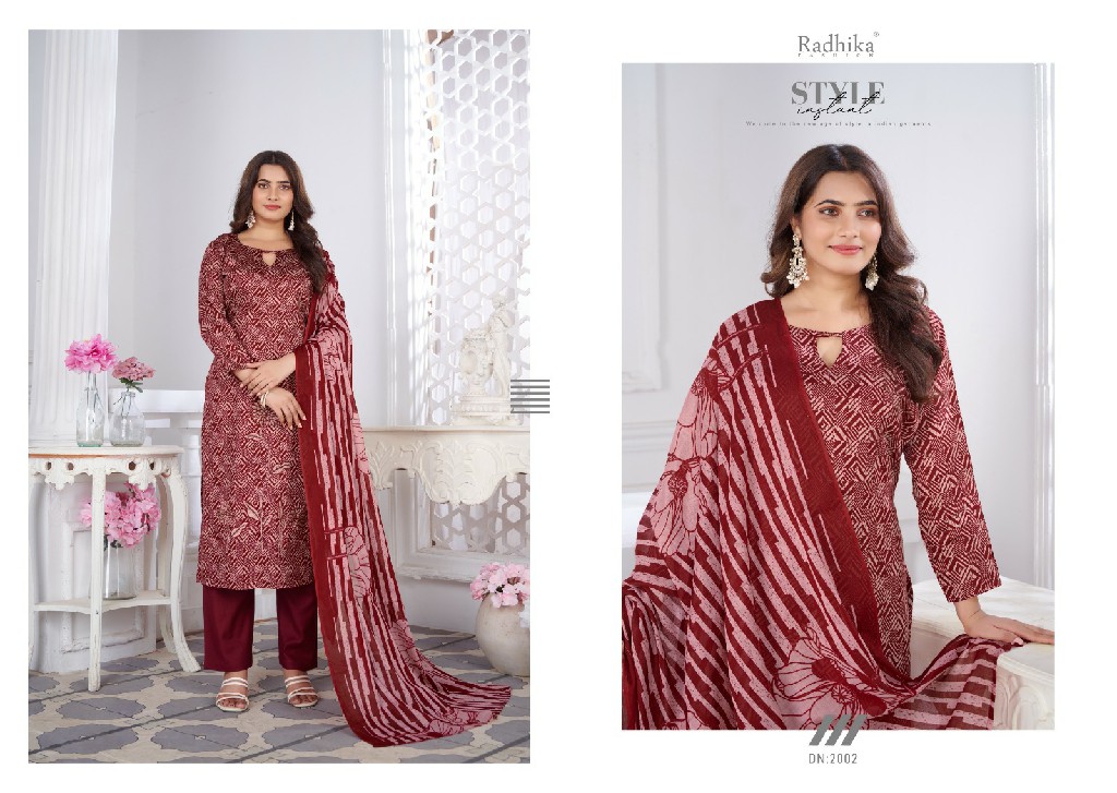 romani by azara radhika fashion designer printed cotton suits