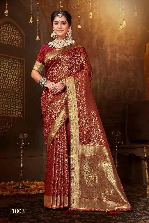 Saroj Meher Sarsoki satin silk saree