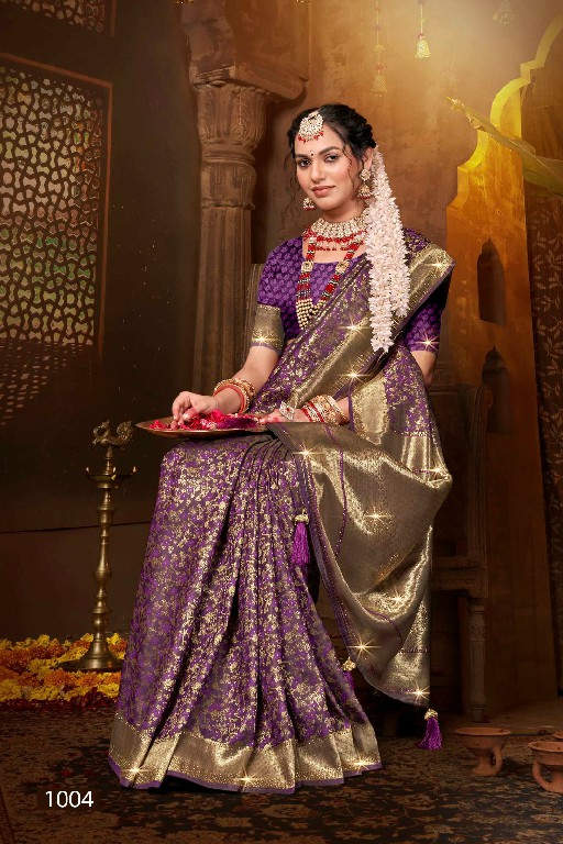 Saroj Meher Sarsoki satin silk saree