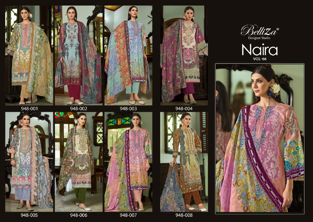 naira vol 66 by belliza designer traditional cotton prints pakistani 3pcs dress