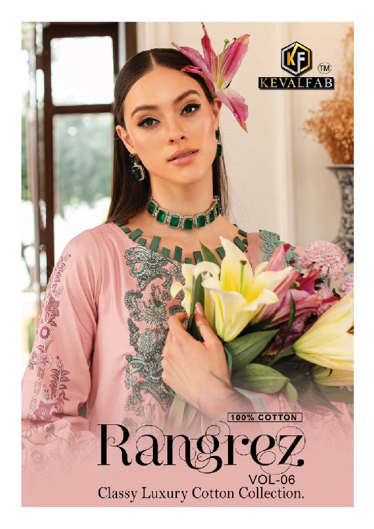 Keval Rangrez Vol-6 Wholesale Luxury Classy Lawn Printed Dress Material