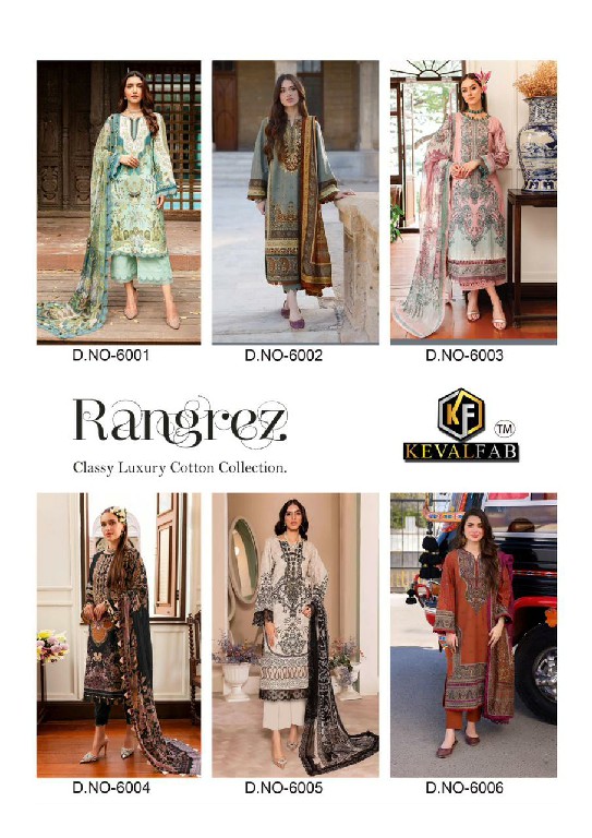 Keval Rangrez Vol-6 Wholesale Luxury Classy Lawn Printed Dress Material