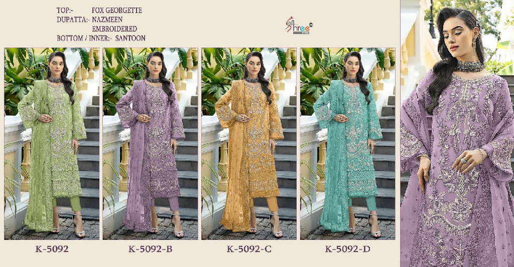 Shree Fabs K-5092 Wholesale Indian Pakistani Salwar Suits