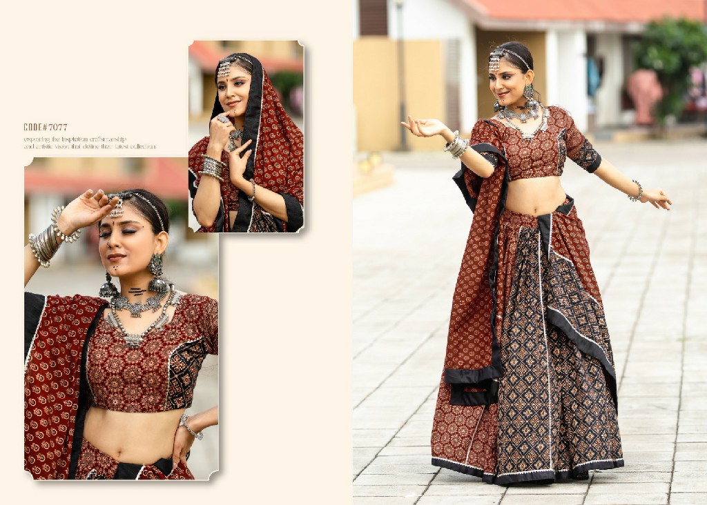 Aawiya Rajwadi Vol-10 Wholesale Stitched Navratri 2024 Lehenga Choli