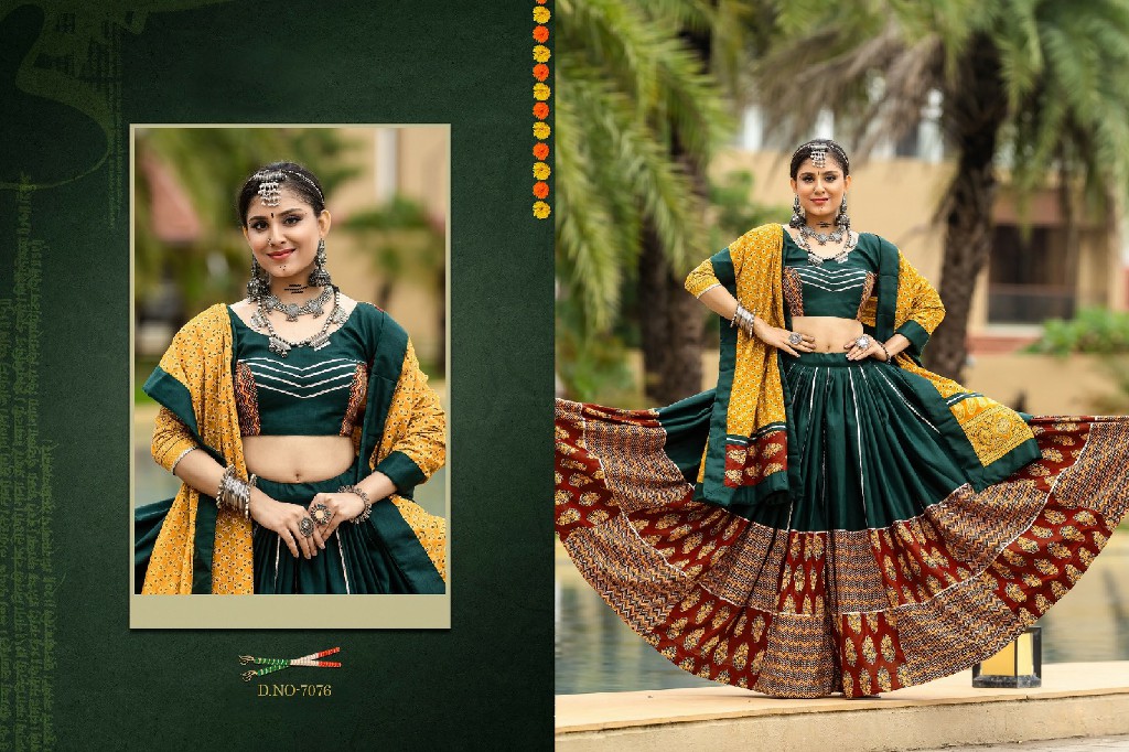 Aawiya Rajwadi Vol-10 Wholesale Stitched Navratri 2024 Lehenga Choli