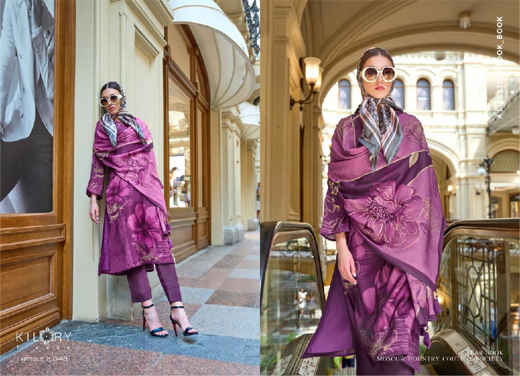 Kilory Prada Wholesale Pure Muslin Silk With Handwork Salwar Suits