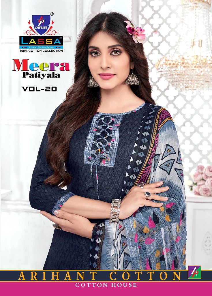 Arihant Lassa Meera Patiyala Vol-20 Wholesale Pure Cotton Dress Material