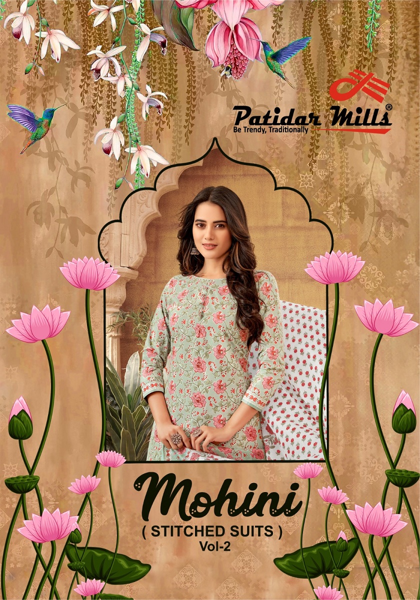 Patidar Mohini Vol-2 Wholesale Pure Cotton Stitched Suits