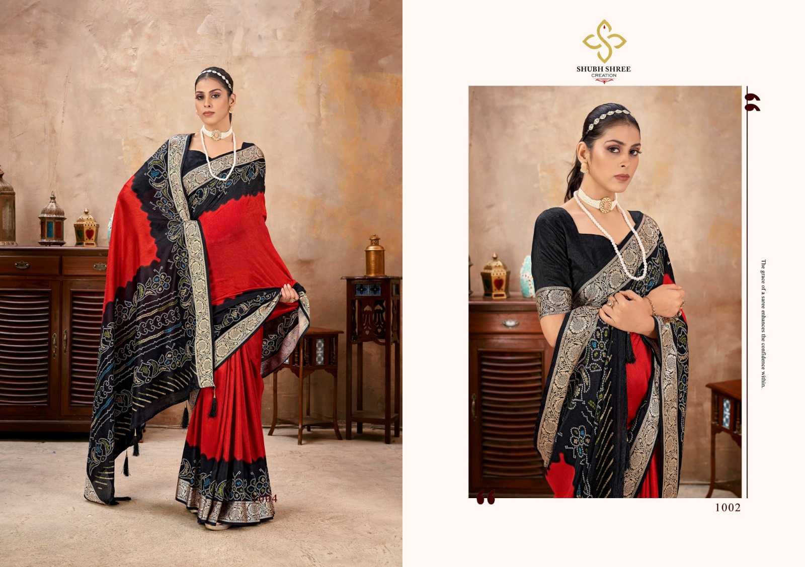 sheesha by shubh shree beautiful look silk women saree