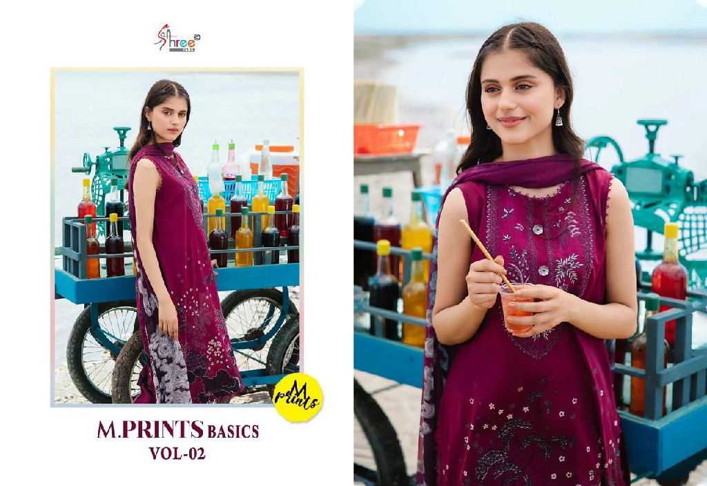 m prints basics vol 2 by shree fabs pure cotton print stylish suits