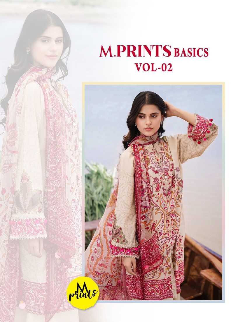 m prints basics vol 2 by shree fabs pure cotton print stylish suits