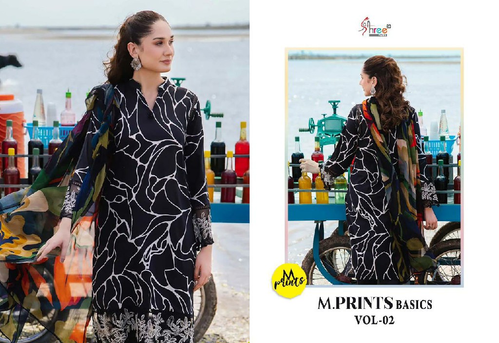 m prints basics vol 2 by shree fabs pure cotton print stylish suits