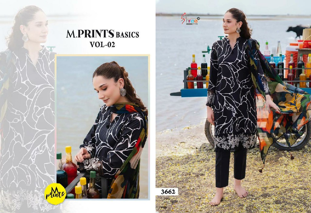 m prints basics vol 2 by shree fabs pure cotton print stylish suits