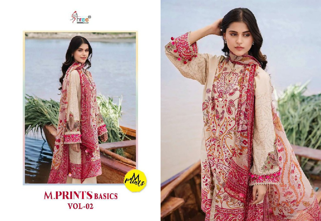 m prints basics vol 2 by shree fabs pure cotton print stylish suits