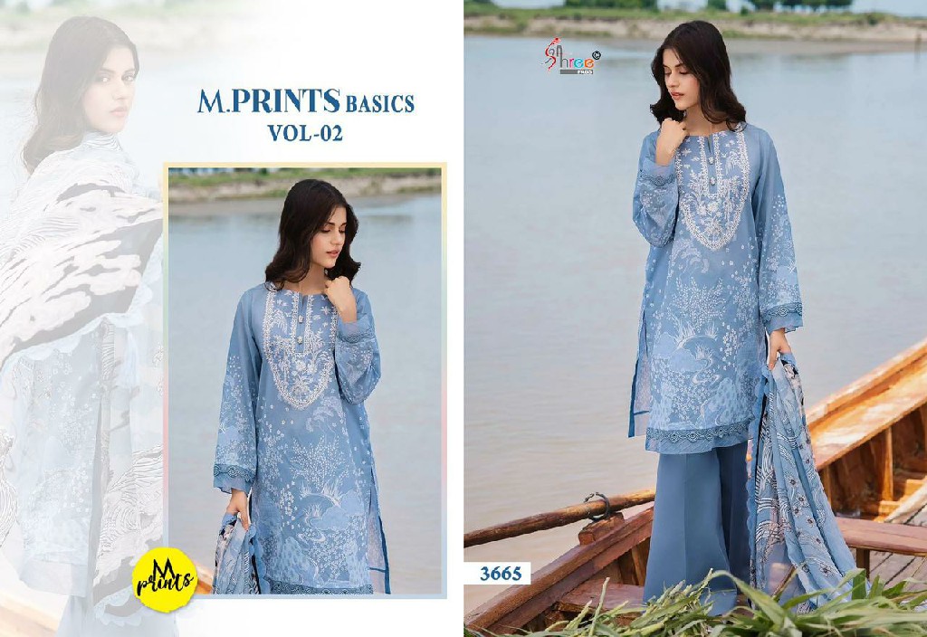 m prints basics vol 2 by shree fabs pure cotton print stylish suits