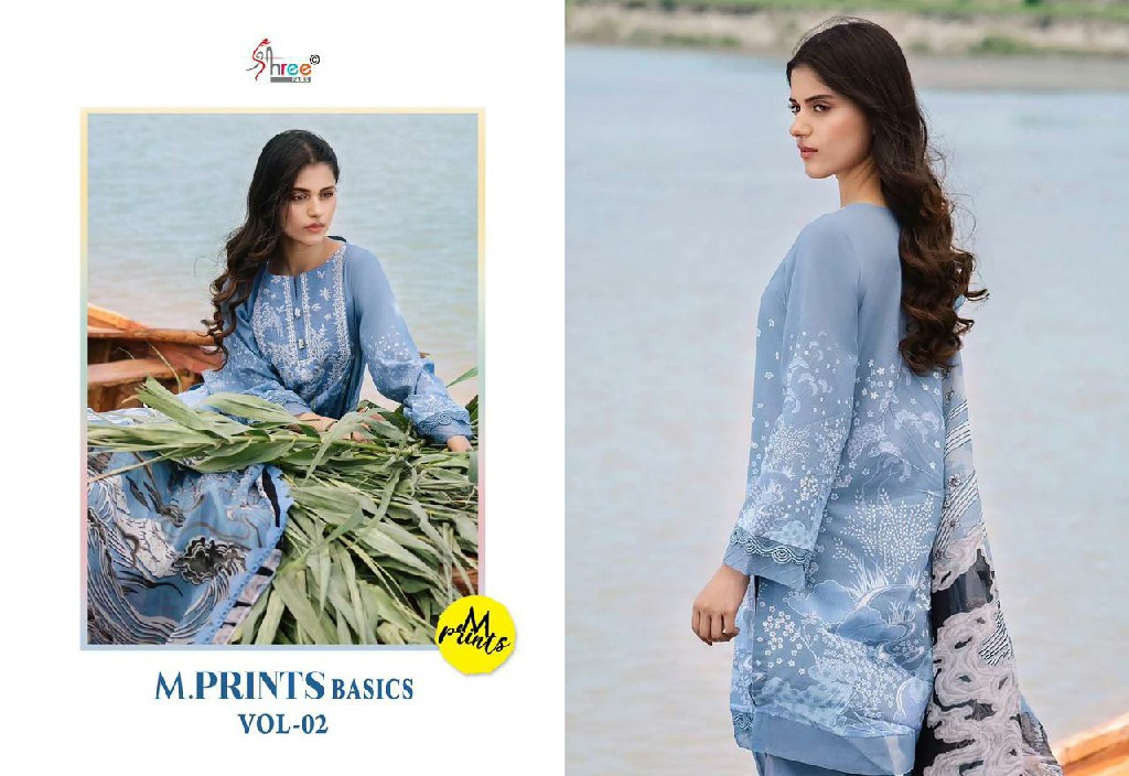 m prints basics vol 2 by shree fabs pure cotton print stylish suits