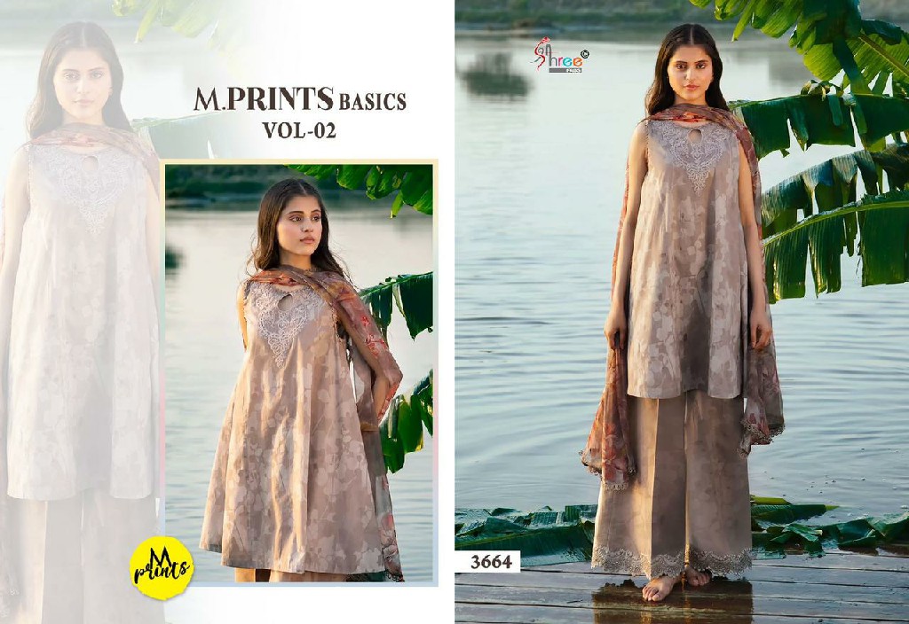 m prints basics vol 2 by shree fabs pure cotton print stylish suits