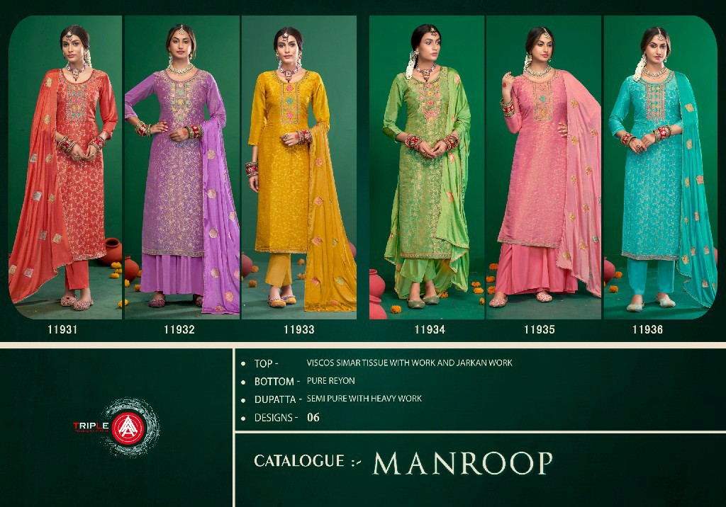 manroop by triple aaa viscose simar comfortable suits online