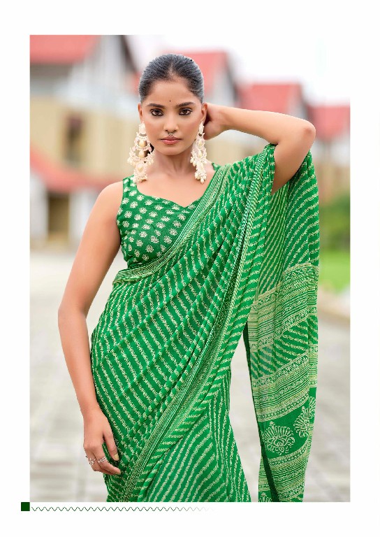 amrita vol 2 by kashvi dull moss attractive saree for women