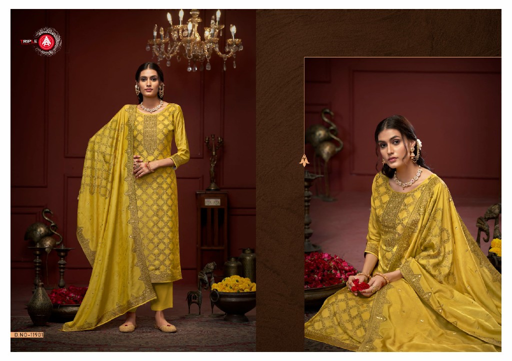 stuti by triple aaa muslin jacquard designer modern unstitch salwar kameez