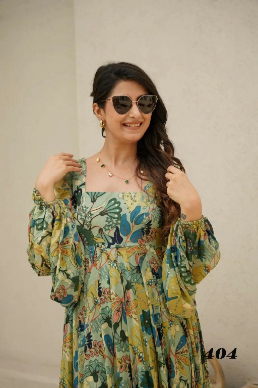 Lucaya Clora Vol-4 Wholesale Heavy Air Tex Chinon Gown Catalog