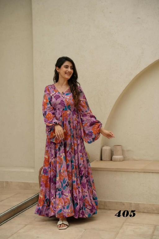 Lucaya Clora Vol-4 Wholesale Heavy Air Tex Chinon Gown Catalog